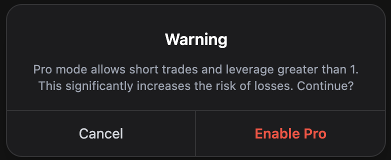 SINDA Trade — Pro mode
